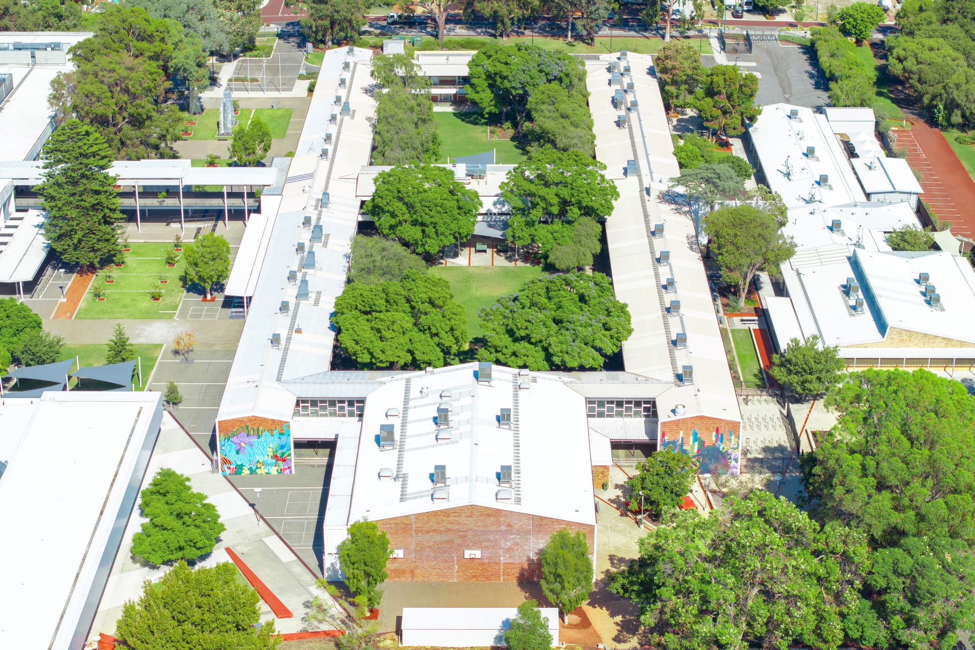 Applecross Secondary School - Drone Top View 1