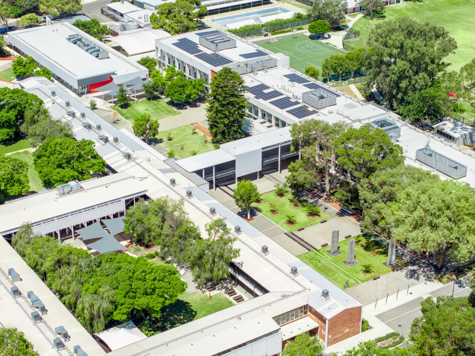 Applecross Secondary School - Drone Top View_