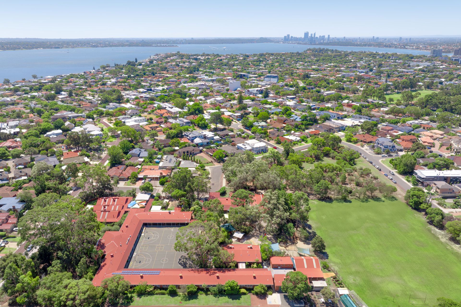 Ardross Primary School - Drone Overview_City View